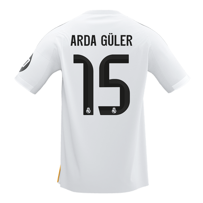 ARDA GÜLER #15 Real Madrid Casa Camisa 2025/26 Branco