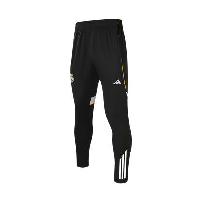 Real Madrid Zíper Moletom Conjunto (Top+Calças) 2025/26 Preto
