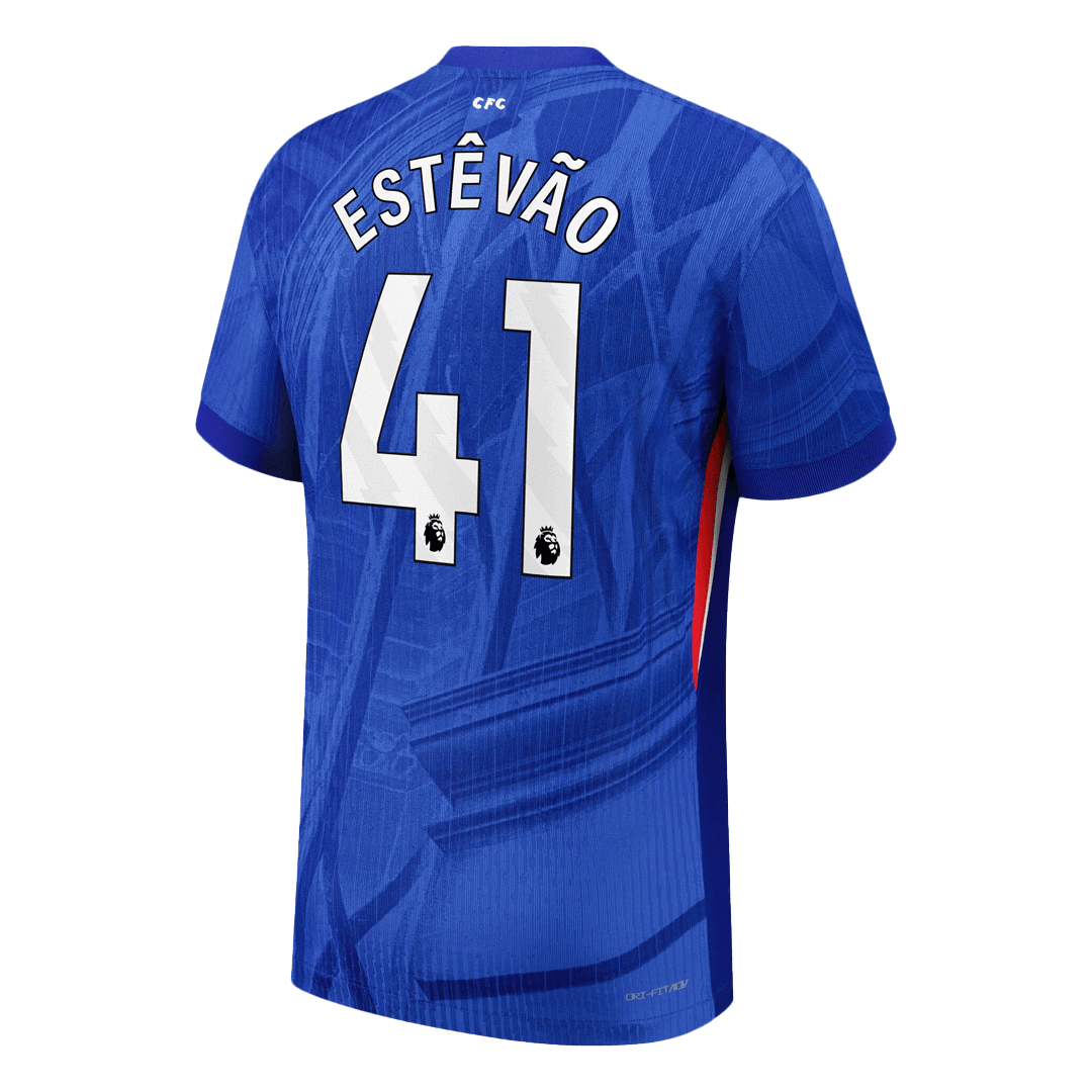Jogador ESTÊVÃO #41 Chelsea Casa Futebol Camisas 2025/26 Azul
