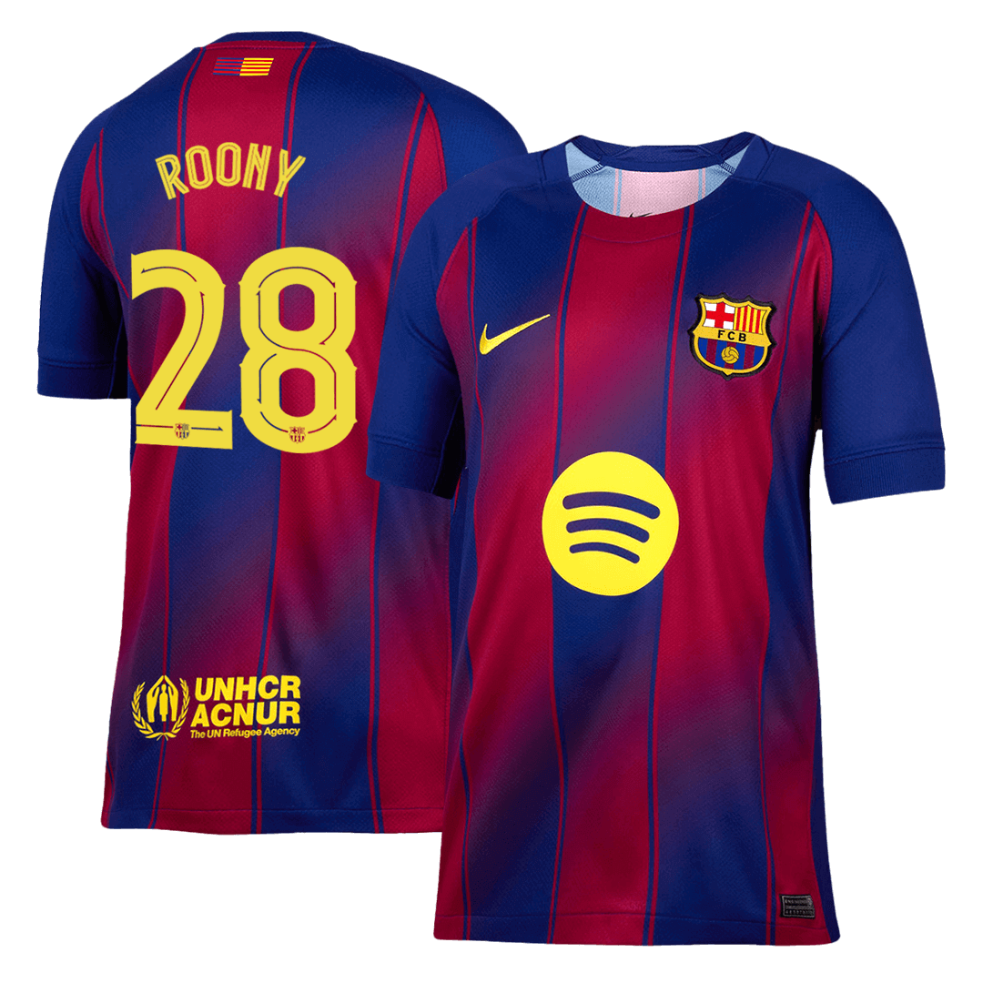 【Super Qualidade】ROONY #28 Barcelona
 Casa UCL Futebol Camisa 2025/26 camisola de futebol