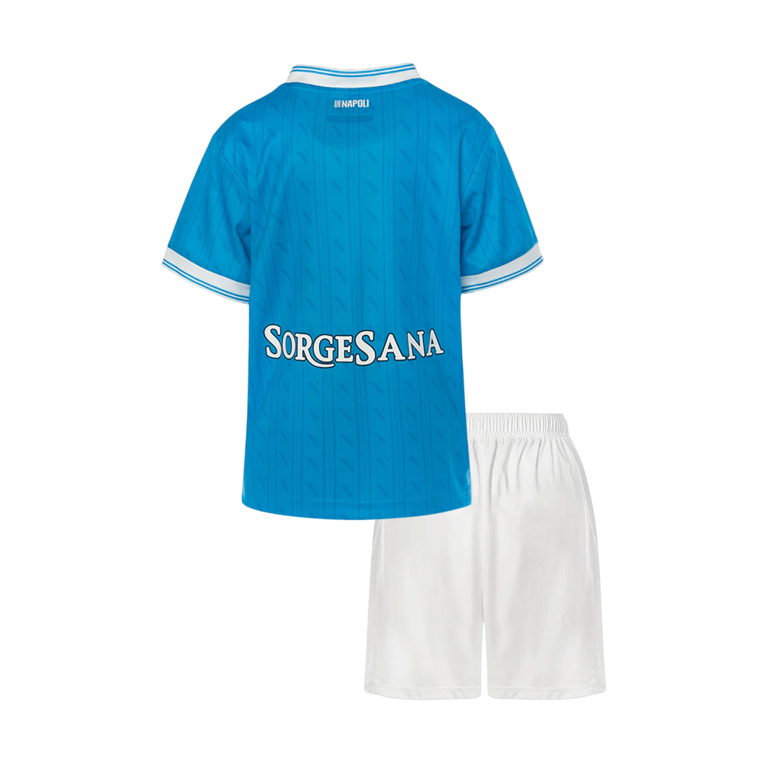 Napoli Infantil 
 Casa Futebol Camisa Conjunto (Camisa+Shorts) 2025/26 Azul