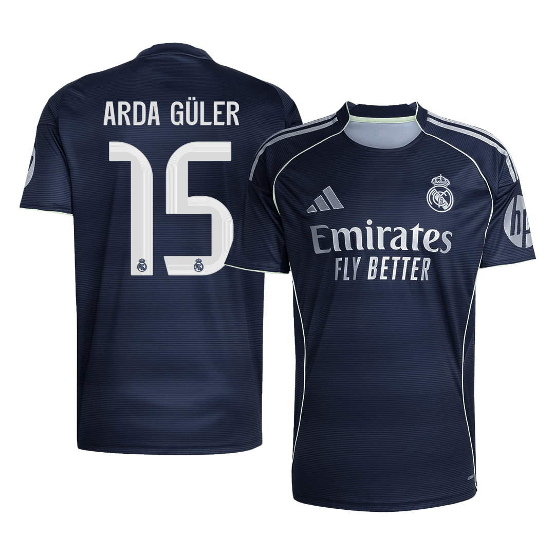 ?Super Qualidade?ARDA GÜLER #15 Real Madrid
 Fora Futebol Camisa 2025/26 Marinha camisola de futebol