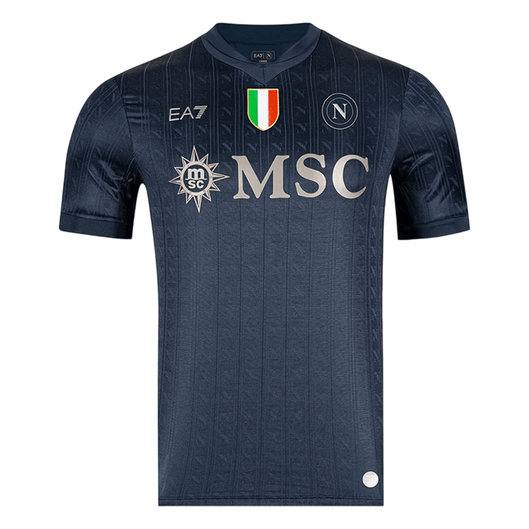 Napoli Terceira Europa Camisa 2025/26 Preto camisola de futebol