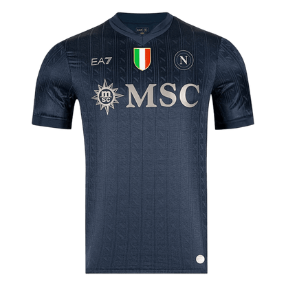Napoli Terceira Europa Camisa 2025/26 Preto camisola de futebol