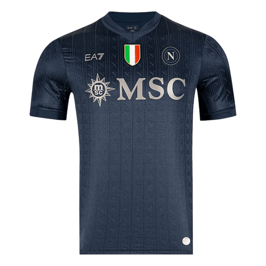Napoli Terceira Europa Camisa 2025/26 Preto camisola de futebol
