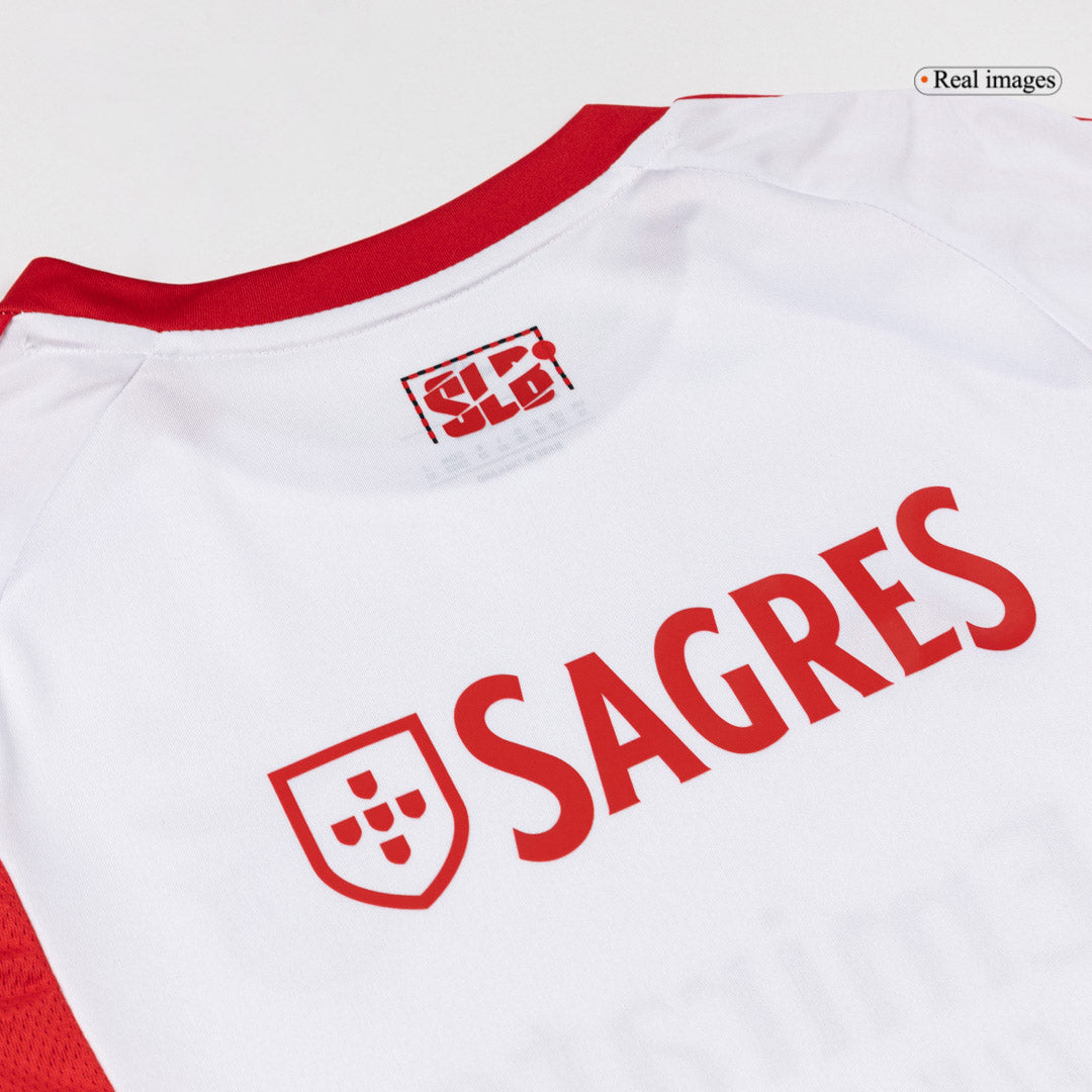 Benfica Infantil 
 Fora Terceira Futebol Camisa 2025/26 Branco