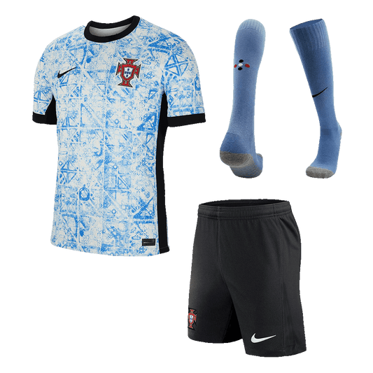 Portugal Fora Personalizado Completo Kit Futebol 2025/26