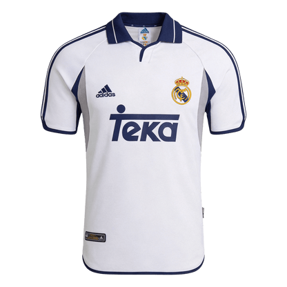 Retrô Real Madrid Casa Camisa 2000/01 Branco