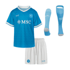 Napoli Infantil 
 Casa Futebol Camisa Conjunto (Camisa+Shorts+Meias) 2025/26 Azul
