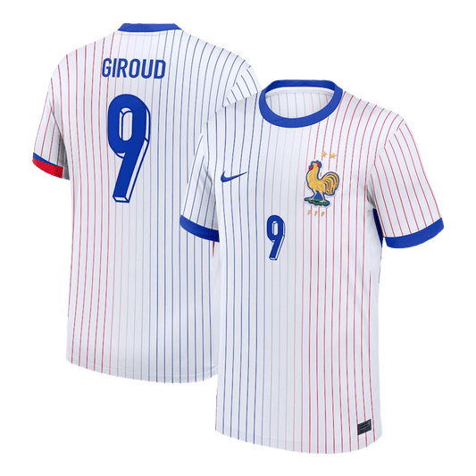 Camisola de futebol GIROUD #9 França Fora Camisola personalizada 2025/26