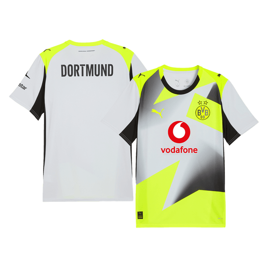 Borussia Dortmund Fora Camisa de Futebol 25/26 Cinza camisola de futebol 2025/26