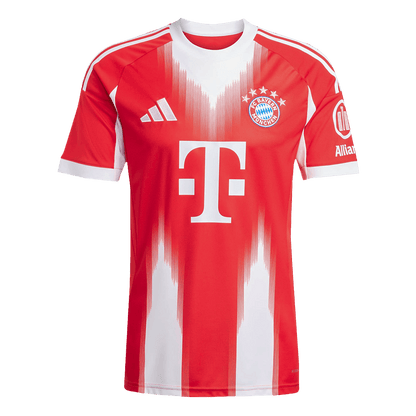 【Super Qualidade】LUIS DÍAZ #14 Bayern Munich
 Casa Futebol Camisa 2025/26 Vermelho