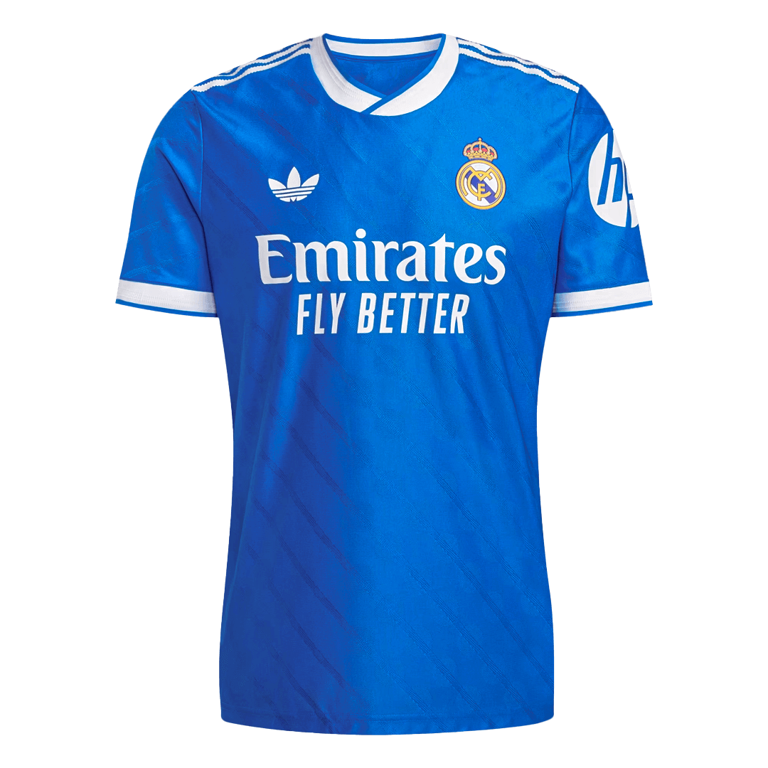Jogador F. MENDY #23 Real Madrid Fora Terceira Futebol Camisas 2025/26 Azul