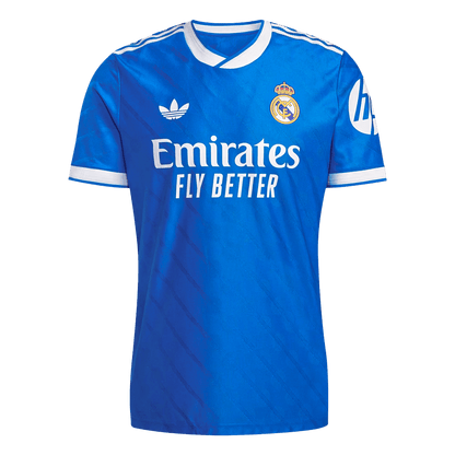 Jogador F. MENDY #23 Real Madrid Fora Terceira Futebol Camisas 2025/26 Azul