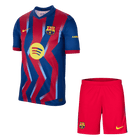 Barcelona Quarta Camisa Conjunto(Camisa+Calções) 2025/26 Vermelho&Azul