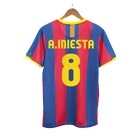 A.INIESTA #8 Barcelona Retro Casa Camisola 2010/11