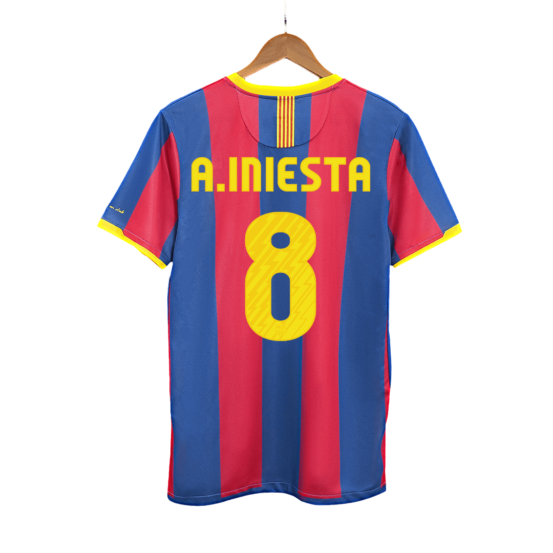 A.INIESTA #8 Barcelona Retro Jersey Home Camisola de futebol 2010/11 2025/26