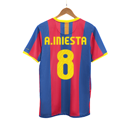 A.INIESTA #8 Barcelona Retro Jersey Home Camisola de futebol 2010/11 2025/26