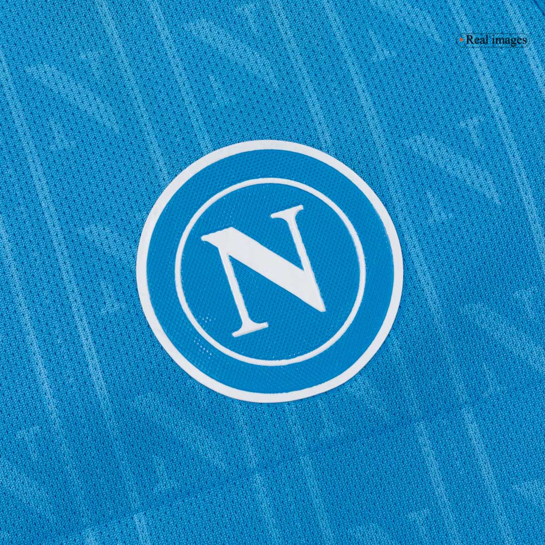 Napoli Infantil 
 Casa Futebol Camisa Conjunto (Camisa+Shorts+Meias) 2025/26 Azul