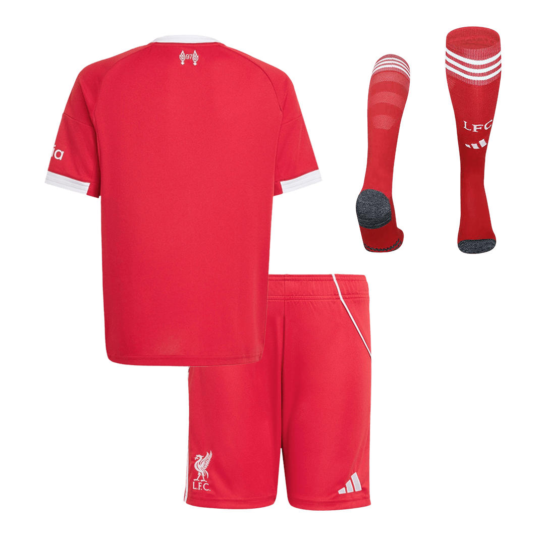 Liverpool Infantil 
 Casa Futebol Camisa Conjunto (Camisa+Shorts+Meias) 2025/26 Vermelho
