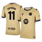 RAPHINHA #11 Barcelona Fora Camisa 2025/26- Amarelo - UCL