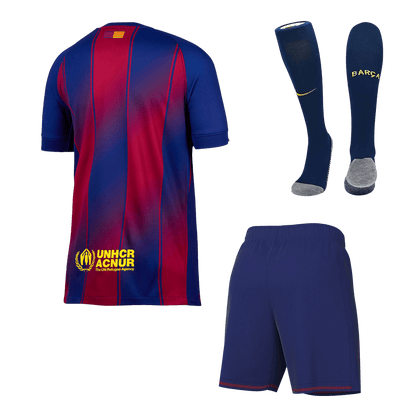 Barcelona Casa Camisa Conjunto (Camisola + Calções+Meias) 2025/26- Vermelho&Azul