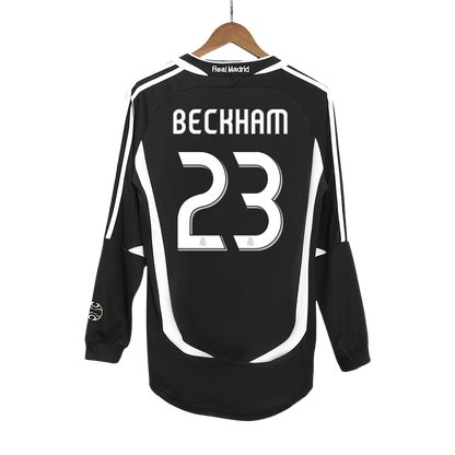 Real Madrid BECKHAM #23 Retro Jersey Away Soccer Shirt 2006/07 2025/26