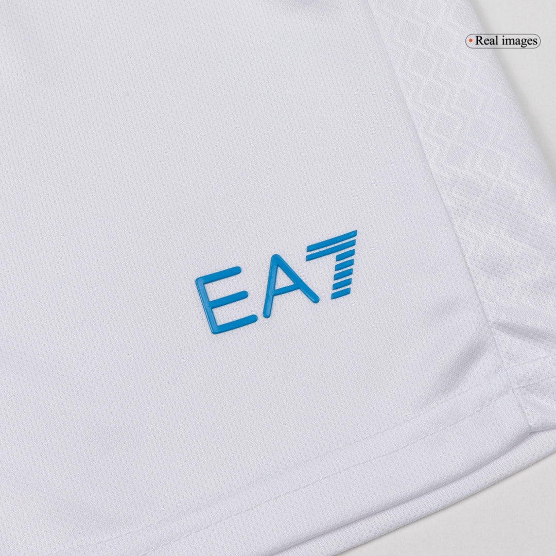 Napoli Infantil 
 Casa Futebol Camisa Conjunto (Camisa+Shorts+Meias) 2025/26 Azul