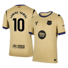 LAMINE YAMAL #10 Barcelona Fora Camisa 2025/26- Amarelo