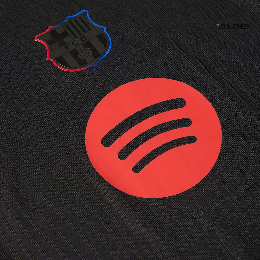 Barcelona Camisola Versão Jogador Fora Logótipo do Spotify sem texto