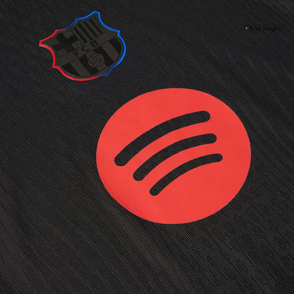 Barcelona Camisola Versão Jogador Fora Logótipo do Spotify sem texto