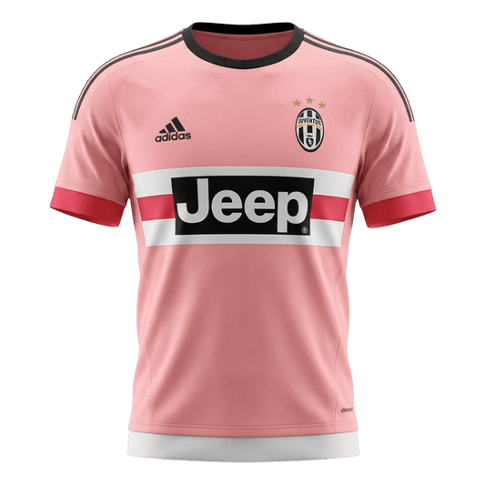Retrô Juventus Fora Camisa 2015/16 Rosa camisola de futebol 2025/26