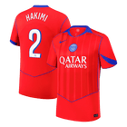 HAKIMI #2 PSG Terceira Camisa 2025/26 Vermelho
