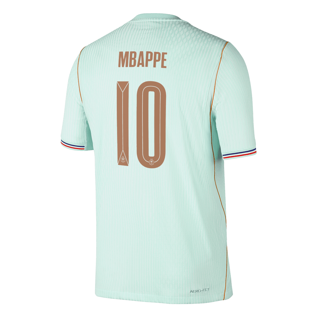 Versão do Jogador MBAPPE #10 França Fora Copa do Mundo Futebol Camisas 2026 Verde
