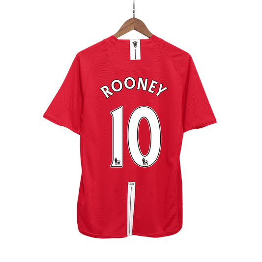 Camisola de futebol retro Manchester United ROONEY #10 2007/08 2025/26