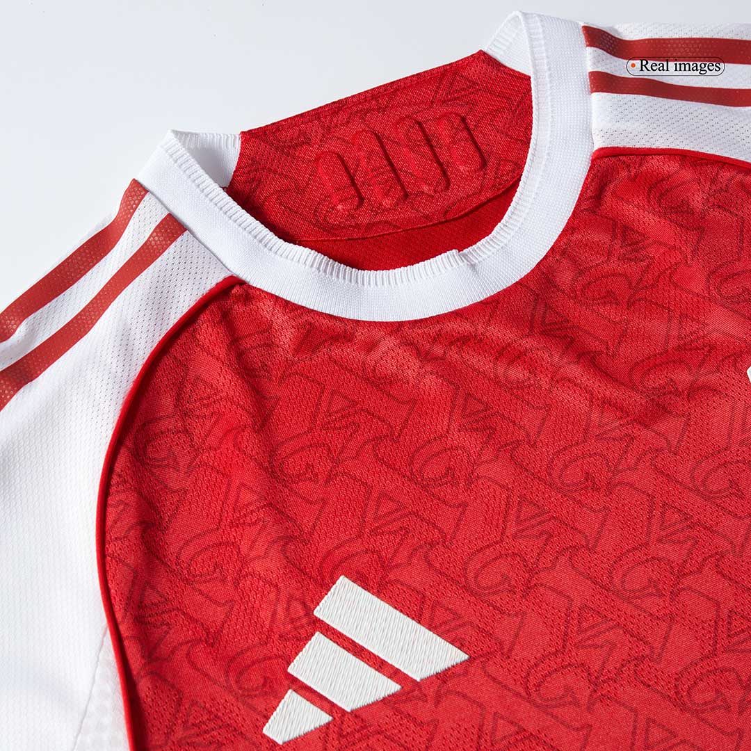Jogador SALIBA #2 Arsenal Casa Futebol Camisas 2025/26 Vermelho