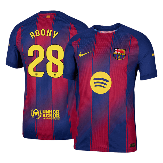 Jogador ROONY #28 Barcelona Casa Futebol Camisas 2025/26 camisola de futebol