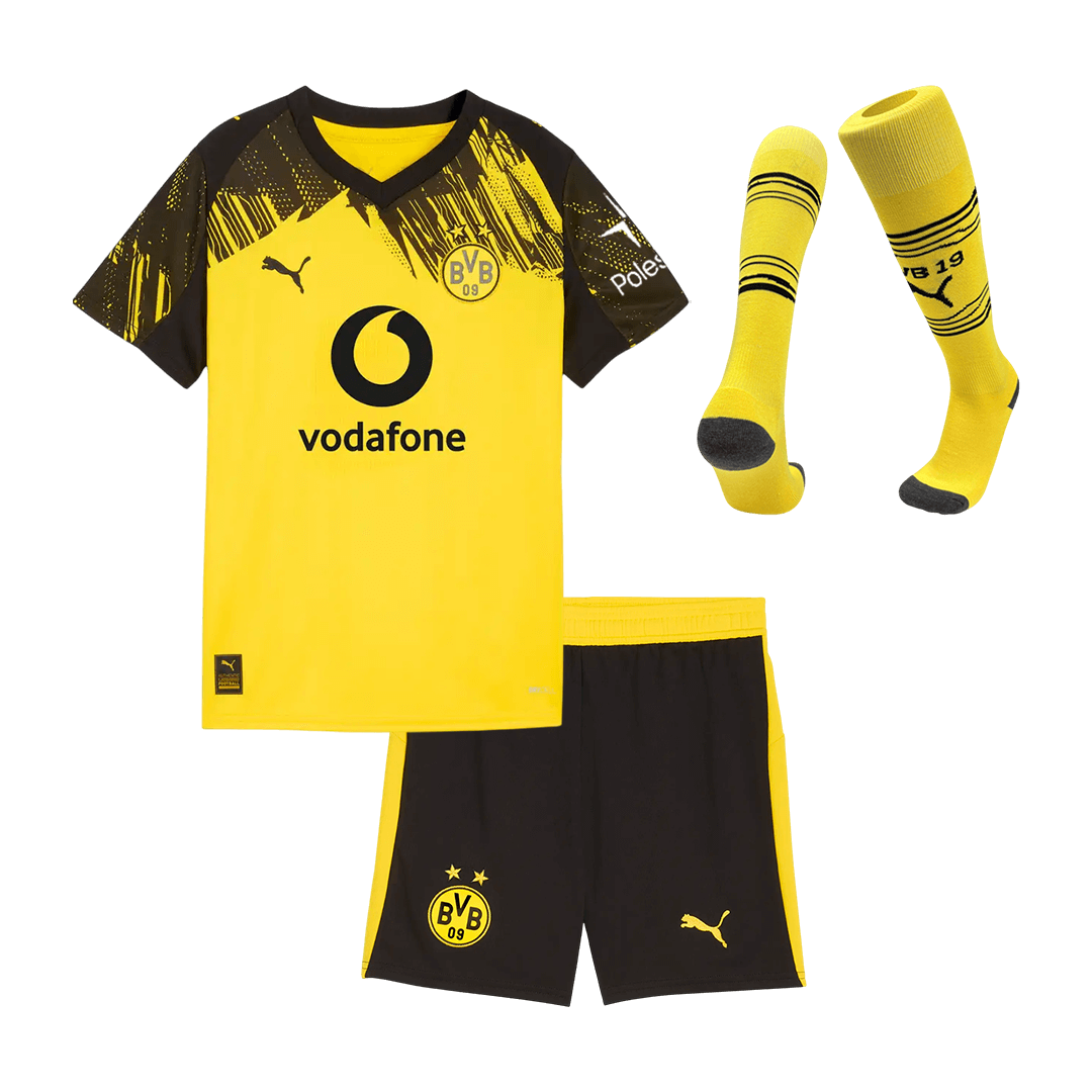 Borussia Dortmund Infantil 
 Casa Futebol Camisa Conjunto (Camisa+Shorts+Meias) 2025/26 Amarelo