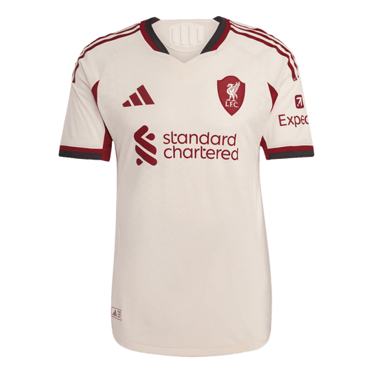 Jogador Liverpool Fora Futebol Camisas 2025/26 Branco camisola de futebol