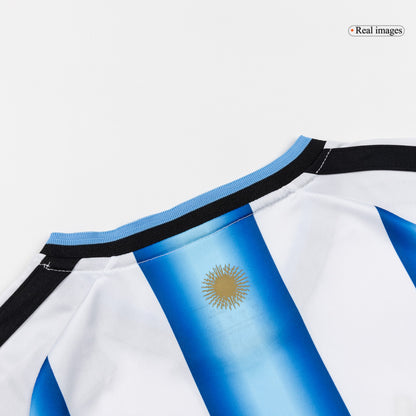 Argentina Infantil  Casa Copa do Mundo Futebol Camisa Conjunto (Camisa+Shorts+Meias) 2025/26