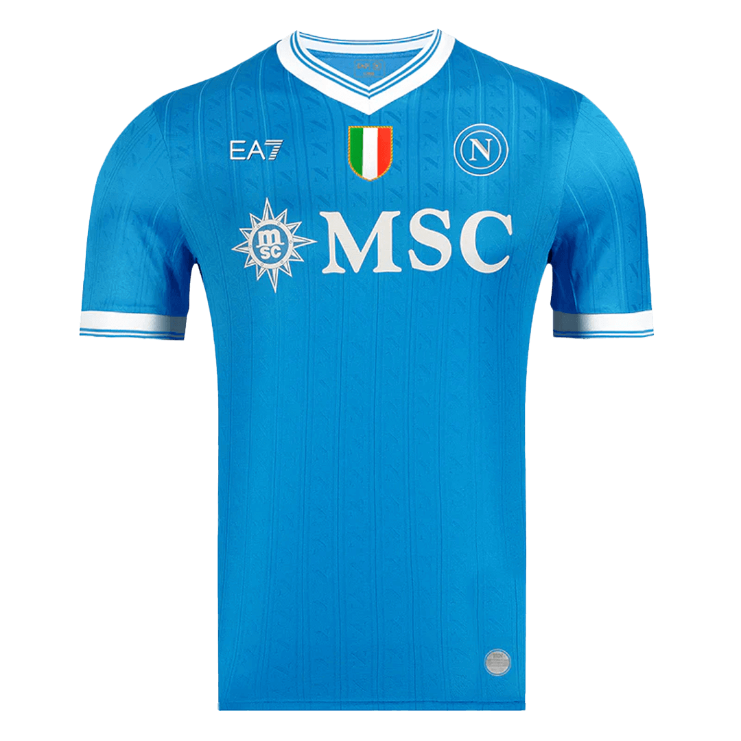 Jogador Napoli Casa Futebol Camisas 2025/26 Azul camisola de futebol