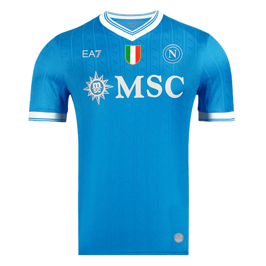 Jogador Napoli Casa Futebol Camisas 2025/26 Azul camisola de futebol