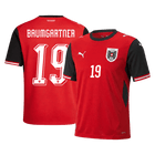 BAUMGARTNER #19 Áustria Casa Camisa Copa do Mundo 2026 Vermelho