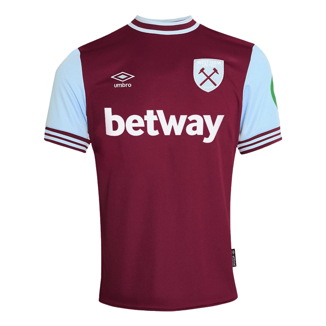 Camisa de futebol principal do West Ham United 2024/25 vermelha camisola de futebol