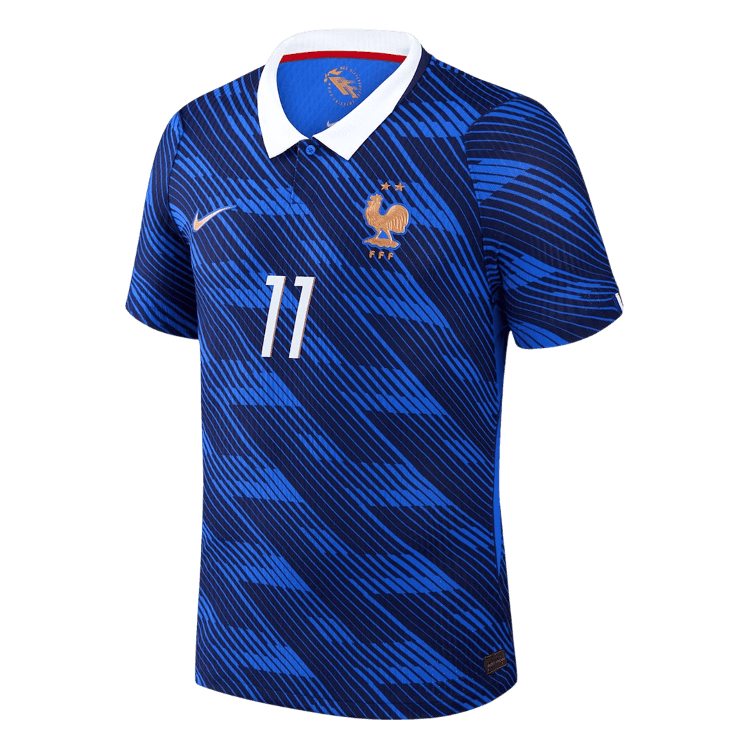 Versão do Jogador OLISE #11 França Casa Copa do Mundo Futebol Camisas 2026 Azul