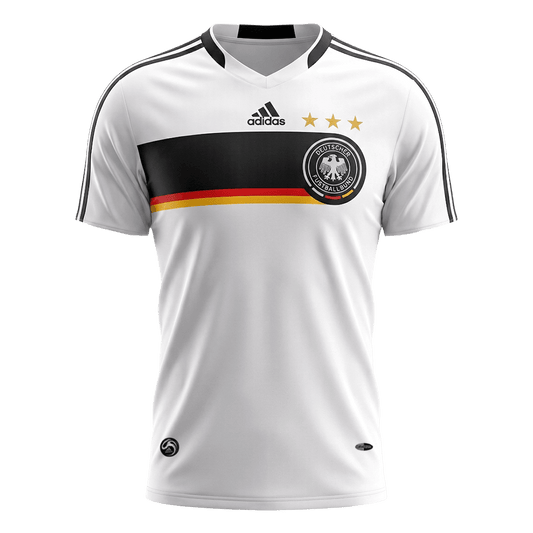 Retrô Germany Casa Camisa 2008 Branco camisola de futebol 2025/26