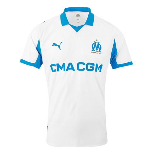 Jogador Marseille Casa Futebol Camisas 2025/26 Branco camisola de futebol
