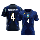 MARQUINHOS #4 Brasil Fora Copa do Mundo Camisa 2026 Marinha