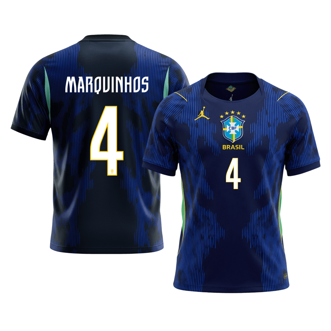 MARQUINHOS #4 Brasil Fora Copa do Mundo Camisa 2026 Marinha