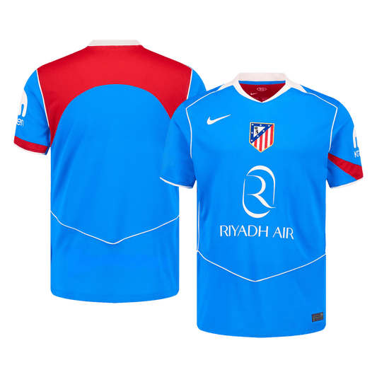 Atletico Madrid Terceira Camisa 2025/26 Azul camisola de futebol